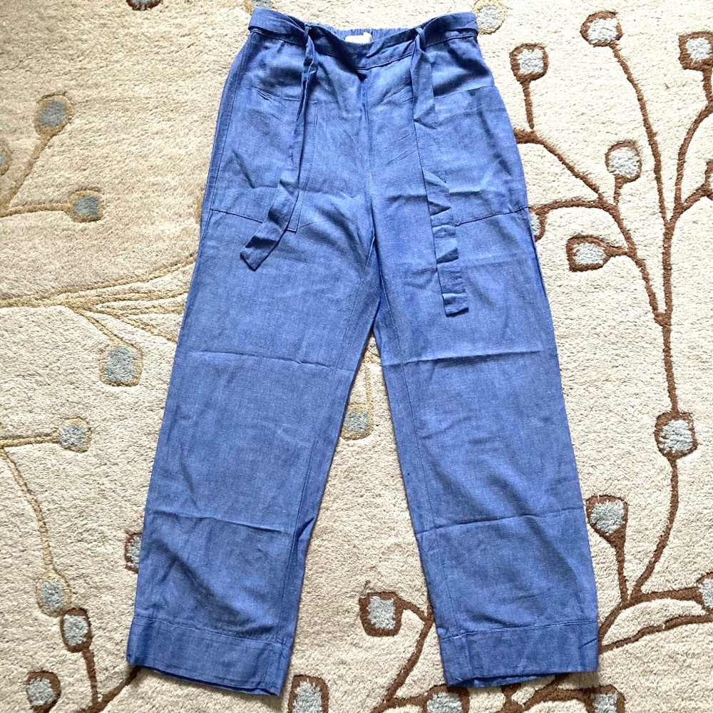 Zara Girls Wide Leg Relaxed Linen Pants Size 13/14